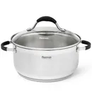 Каструля MAGNIFIKA 26x13,5 см /7,1 л із скляною кришкою(нерж. сталь) 15355 Fissman