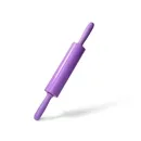 Скалка для тіста 39,5x5,5 см, колір ЛІЛОВИЙ (силікон) 7561