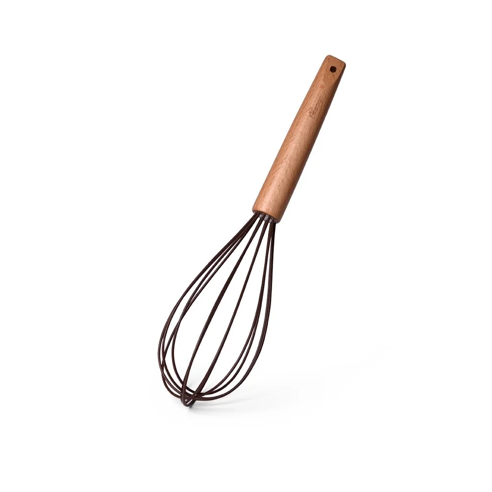 Збивалка CHEF’s TOOLS 31 см, колір ШОКОЛАДНИЙ (силікон з дерев`яно. ручко.) 17292 Fissman Збивалка CHEF’s TOOLS 31 см, колір ШОКОЛАДНИЙ (силікон з дерев`яно. ручко.) 17292 Fissman