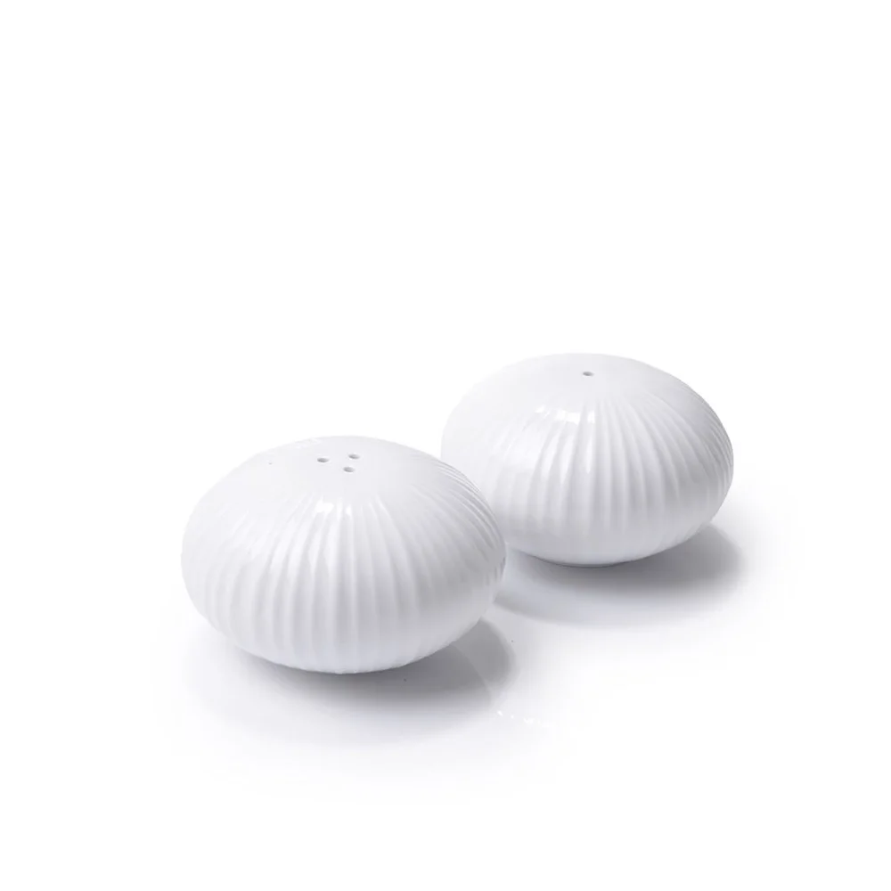 Солонка і перечниця ELEGANCE WHITE 8 см (порцеляна) 9385 Fissman