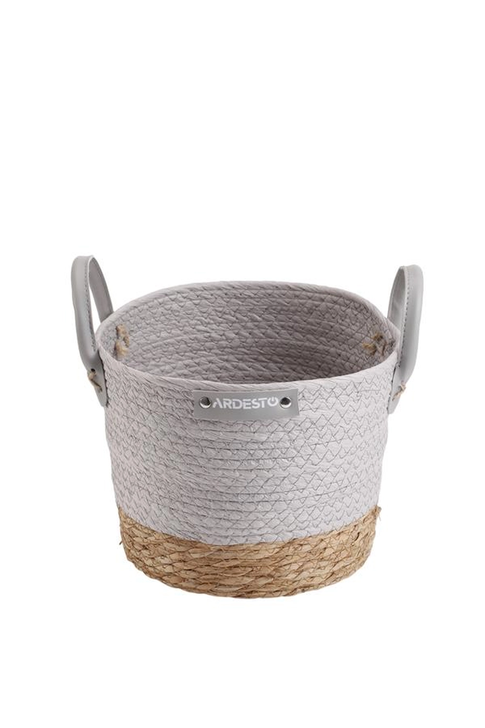 Кошик Ardesto Minimalism 23х23х19см, паперовий шпагат, рогожка, сірий ARHC2506RG Кошик Ardesto Minimalism 23х23х19см, паперовий шпагат, рогожка, сірий ARHC2506RG