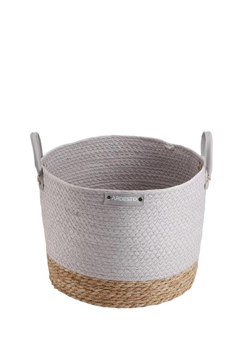 Кошик Ardesto Minimalism 35х35х27см, паперовий шпагат, рогожка, сірий ARHC2508RG Кошик Ardesto Minimalism 35х35х27см, паперовий шпагат, рогожка, сірий ARHC2508RG