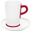 touch! Чашка для latte 0,35л з блюдцем (Червона)