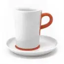 touch! Чашка для latte 0,35л з блюдцем (Оранж)