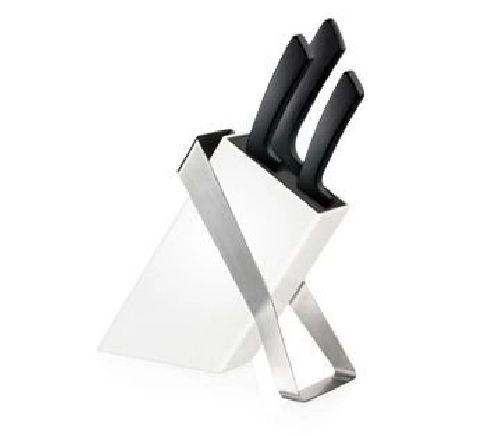 884599 Блок для ножів з керамічними лезами AZZA, з 3 ножами. Tescoma